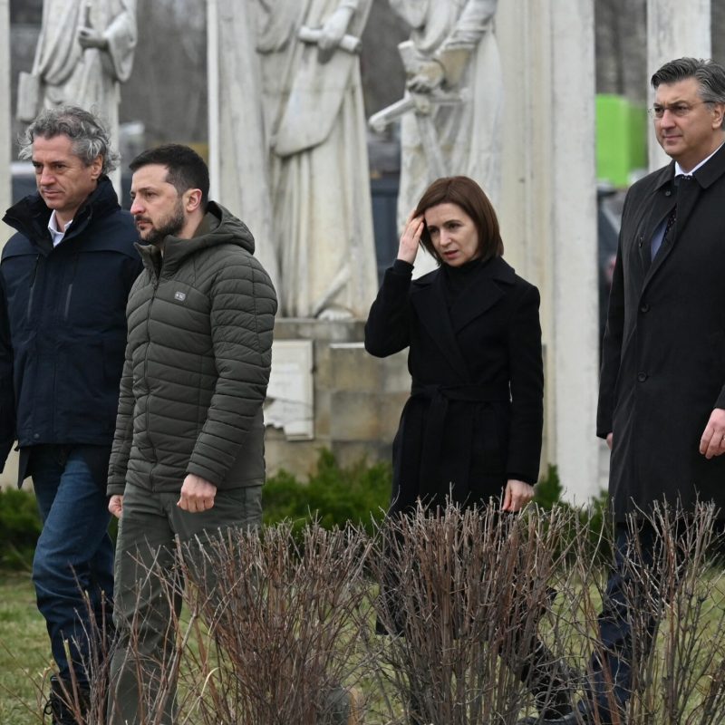 Heads of state mark the first anniversary of the retreat of Russian troops from the Ukrainian town of Bucha on 31 March 2023