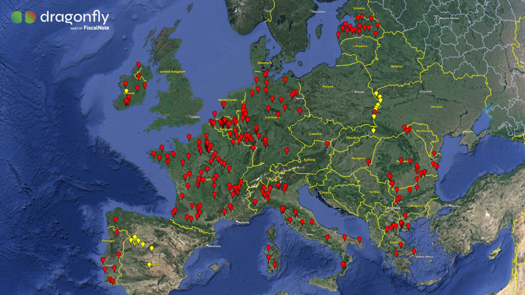 Europe Farmers Protests Likely In Coming Months Dragonfly Intelligence   2024 Europe Map 1024x576 